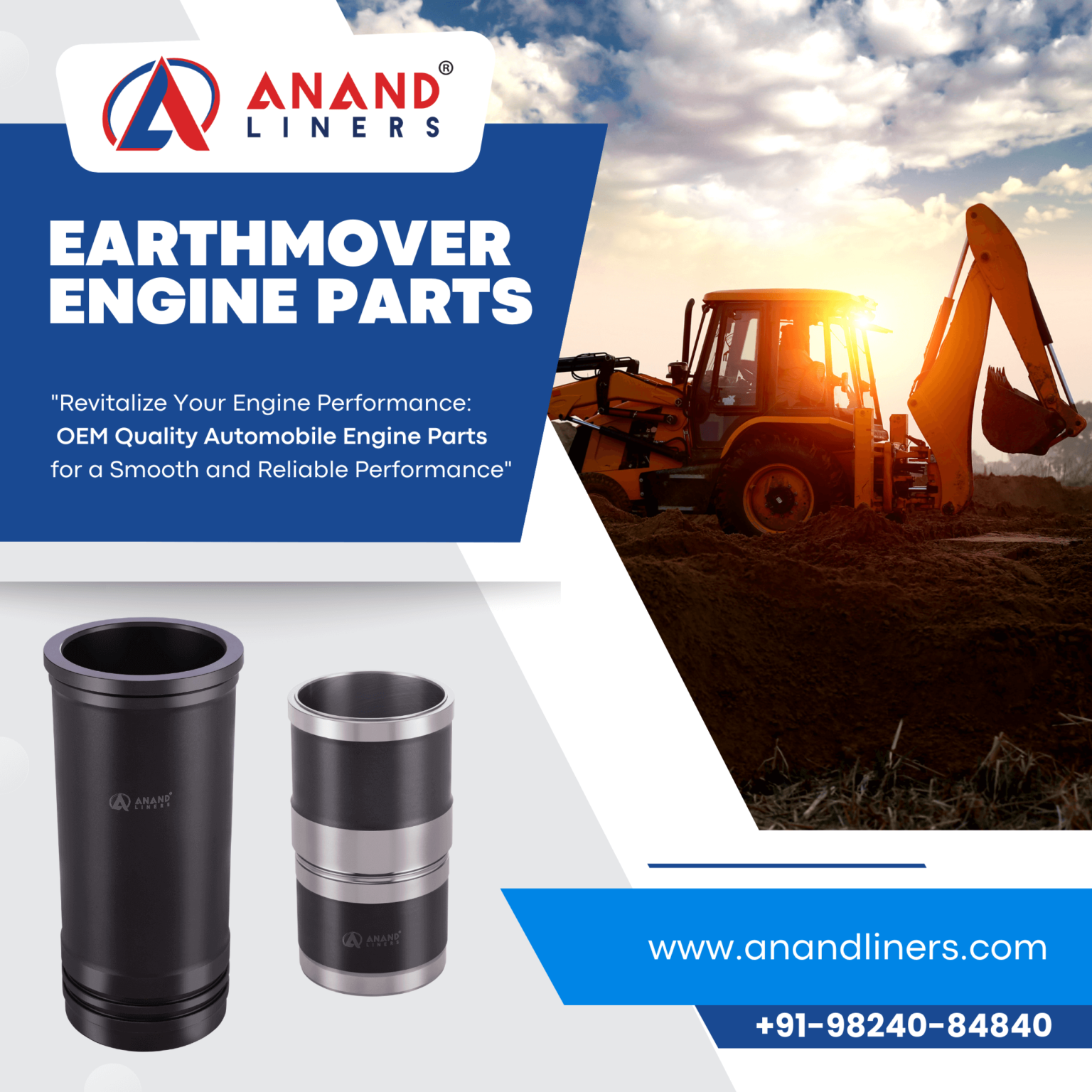 Earthmovers Engine Parts Manufacturer, Anand Liners